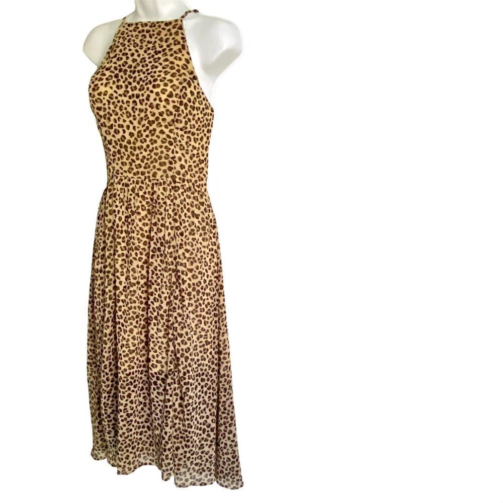 Abercrombie and Fitch Animal Print Dress with Adjustable Spaghetti Straps Small - Picture 2 of 12